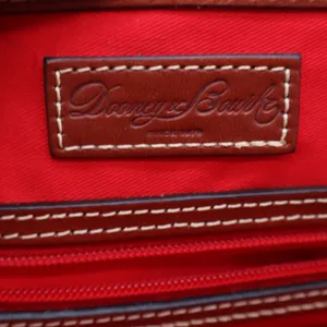 Dooney & Bourke Satchel Womens Medium Zip Zip Pebbled Leather Orange Excellent thumbnail 7