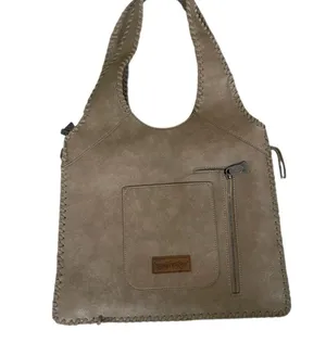Trinity Ranch fringe‎ Concealed Carry Hobo Bag-Khaki EUC Gently used thumbnail 2