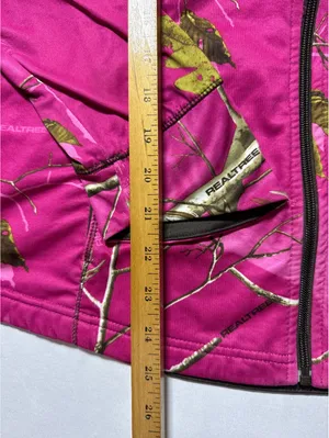 Realtree AP Pink Camo Hoodie Jacket L/G 12-14 Girls Hunting thumbnail 4