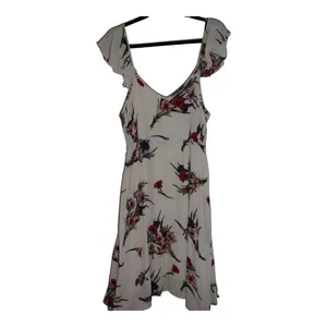 Lulus Floral Flutter Sleeve‎ Midi Dress Women XL Pink Flowy Romantic Boho thumbnail 5