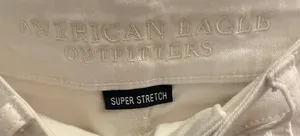 American Eagle Outfitters Super Stretch Shorts White Denim Women’s Sz 0 thumbnail 5