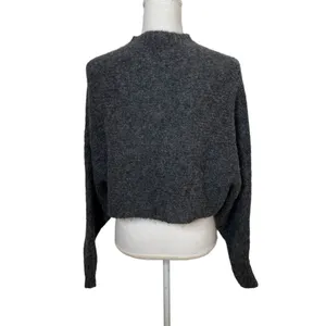Aritzia Wilfred Free Cropped Sweater Alpaca Wool Blend Crewneck Pullover Small thumbnail 5