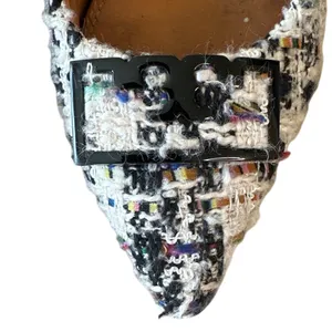 Tory Burch Gigi Tweed Pointed Toe Flats‎ Multicolor 6.5 thumbnail 10