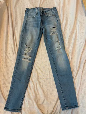 American eagle super stretch ripped jegging  thumbnail 3