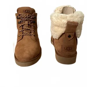 UGG Romely Heritage Lace Up Boot Leather Chestnut Womens 6 US / 37 EU NEW thumbnail 5