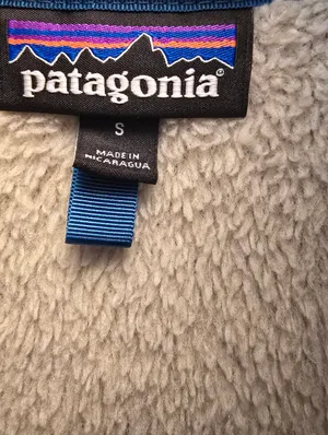 {S} Patagonia Women's Re-Tool Snap-T Pullover Cream Blue thumbnail 6