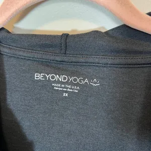 Beyond Yoga Spacedye Full Zip Hoodie Charcoal Heather Gray Women 2X Activewear thumbnail 3