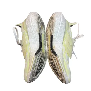 Adidas Ultraboost‎ Shoes Womens Size 6.5 Yellow Knit Running Sneakers GX6302 thumbnail 5