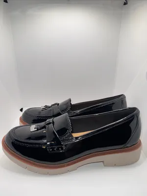 Clarks Westlynn Bella Black Patent Loafers Women's Size 8.5 thumbnail 2