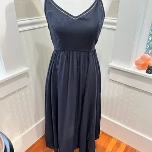 Urban Outfitters Cooperative Black Midi Flowy Dress Size 2 thumbnail 3