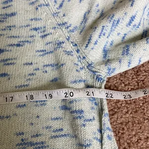 J.Crew Speckled Cotton Sweater (Sz XL) Sky Cabana Space Dye Blue thumbnail 10