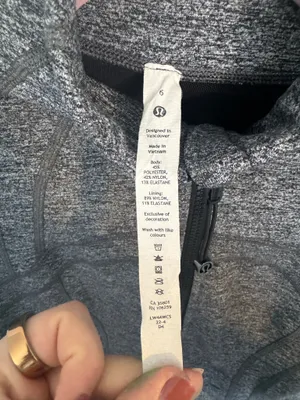Lululemon Define Jacket Heathered Black 6 thumbnail 5