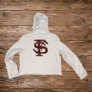 League FSU Florida State Seminoles Cropped Hoodie L Collegiate Athleisure thumbnail 3