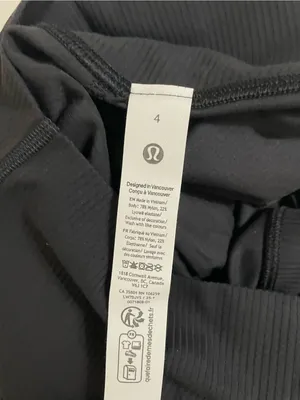 Lululemon NWT Align High-Waist Black Ribbed Bike 6” Shorts Size 4 thumbnail 11