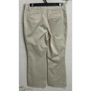 Banana Republic Martin Fit Crop Wide Leg Khaki Pant 8, Classic Career Coastal thumbnail 5