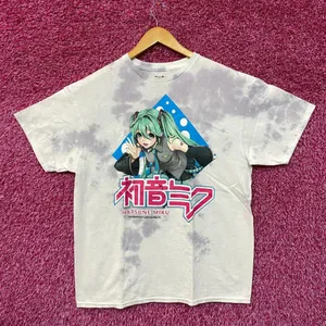 Hatsune Miku Vocaloids Virtual Anime Singer Tie Dye M/L thumbnail 1
