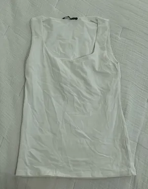 Zara White Tank Top thumbnail 1