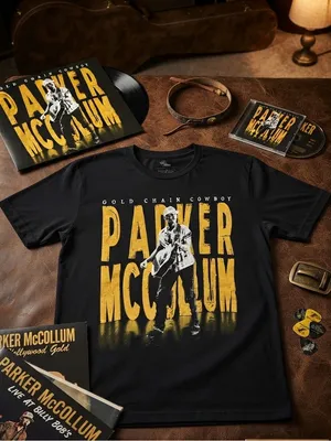 Parker McCollum "Gold Chain Cowboy" Tour T-Shirt – Size XL thumbnail 2