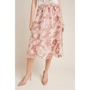 Maeve Shannon Embroidered Midi Skirt Sz XS thumbnail 2
