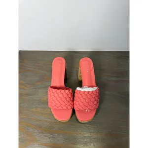 Shu Shop Gladys Coral Braided Platform Block Heel Sandals‎ Cork Size 6.5 New thumbnail 8