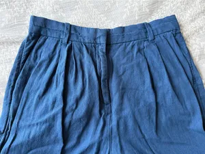 Abercrombie Linen-Blend Tailored Wide Leg Pant thumbnail 2