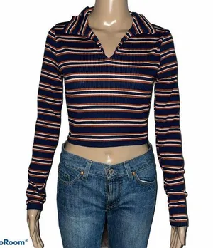 Urban Heritage long sleeve crop top thumbnail 1