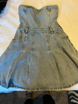 Forever 21 Strapless Denim Dress thumbnail 1