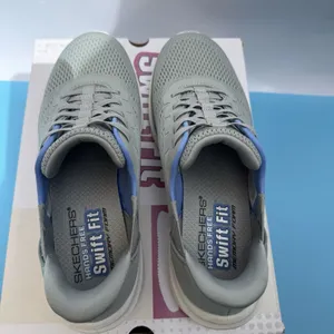 SKECHERS SWIFT FIT HANDS FREE ATHLETIC SNEAKERS SHOES WOMENS 7.5 Gray thumbnail 6