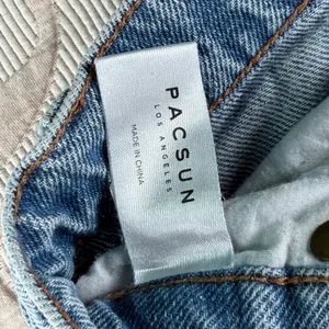 PacSun High Rise Straight Leg Distressed Jeans Light Wash Blue Size 23 thumbnail 5