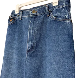 Vintage Wrangler Blue Jeans Straight Leg Size 16 Misses thumbnail 3