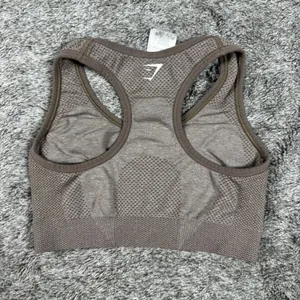 Gymshark Vital Seamless Bra 2.0 Women's XS Taupe Marl thumbnail 4