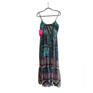 New Betsey Johnson Bohemian Maxi Dress Spaghetti Strap Womens Sz 6 Long Boho thumbnail 2