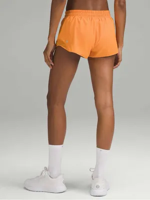 Lululemon Hotty Hot Low Rise Athletic Shorts Lit Orange Size 12 NWT thumbnail 3