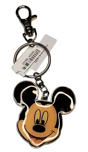Mickey Mouse 2 Face Key Chain 5.5" New thumbnail 1
