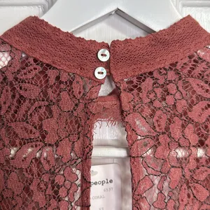 Free People Tell Tale Cutout Lace Tunic Dress NEW in Rosey Coral W1196 Sz XS thumbnail 15