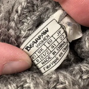 Bearpaw Womens Knit Tall Boots Sheepskin Footbed Fold Down Gray‎ Size 10 thumbnail 11