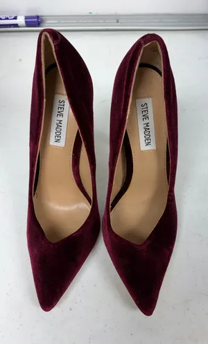 Steve Madden Velvet Pointed Toe Pumps thumbnail 1