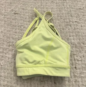 Zella Neon yellow sports bra thumbnail 3