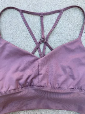Alo Yoga Purple Strappy Athletic Sports Bra Women Size XS thumbnail 2