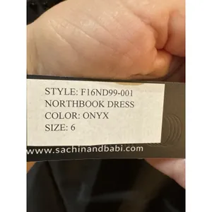 New SACHIN & BABI NOIR Northbook‎ Dress Embellished Jeweled Beaded Onyx Size 6 thumbnail 7