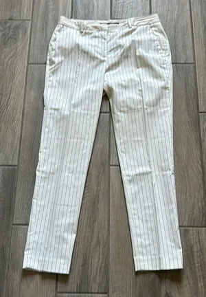 Zara stripe trousers thumbnail 1
