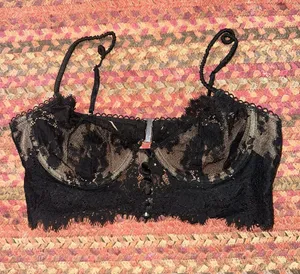 For Love And Lemons Black Lace Underwire Bralette thumbnail 1