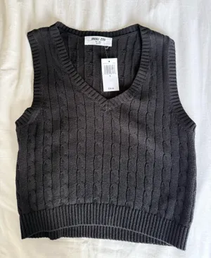 sweater vest Black thumbnail 1
