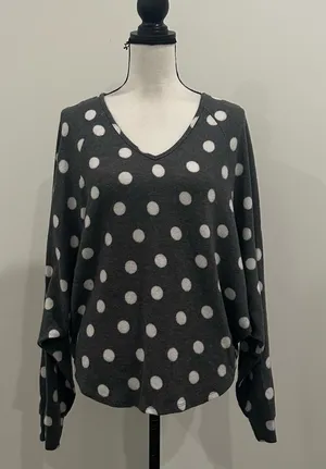 Andree by Unit Polka Dot Sweatshirt  thumbnail 1