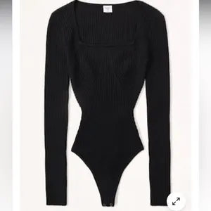Abercrombie and Fits square neck long sleeve black bodysuit thumbnail 6