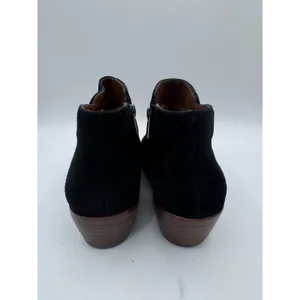 Sam Edelman‎ Ankle Boots Women's Suede Side Zip Pointed Toe Black 8M thumbnail 3