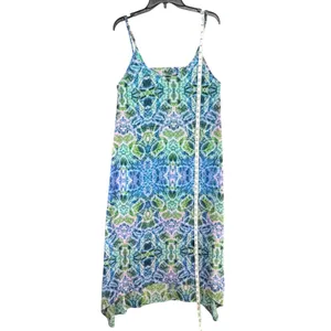 Show Me Your Mumu Taryn Strap Back Dress Womens M Blue Snakeskin‎ Asymmetrical thumbnail 7