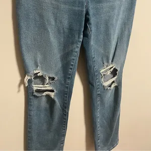 Good American Good Vintage High Rise Distressed Straight Leg Jeans- Size 0 (25) thumbnail 5