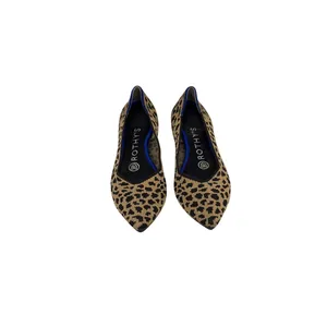 Rothy's Shoes The Point Leopard Print Knit Ballet Flats Size 6 thumbnail 2