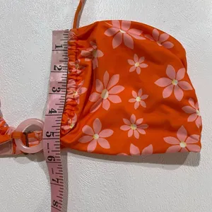 Wrangler Floral Bikini Set Orange Pink Daisy Tie Side Swimwear Estimated XS/S thumbnail 8